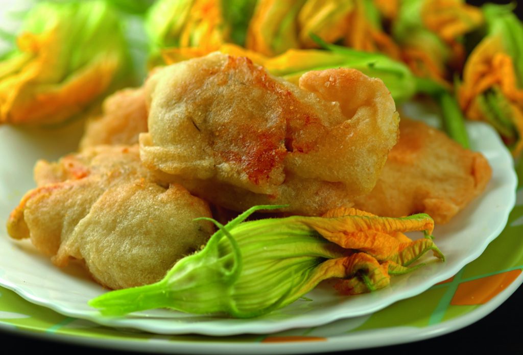 Beignets de fleurs de courgettes