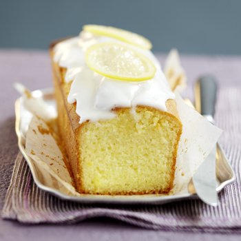 Cake au citron avec glacage