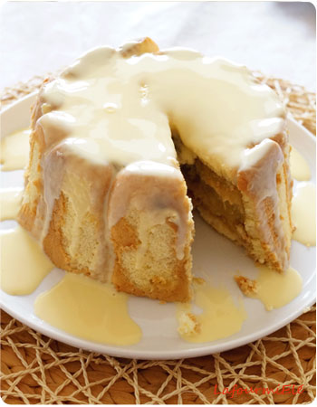 Charlotte aux pommes caramélisées