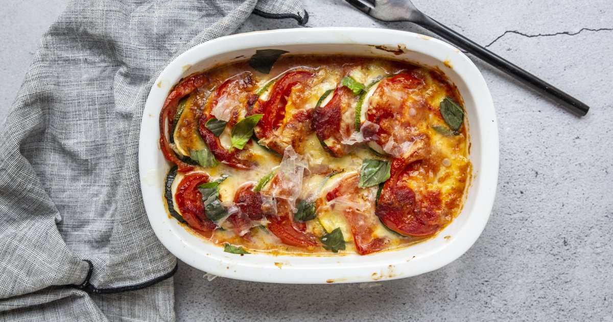 Gratin de courgettes épicé