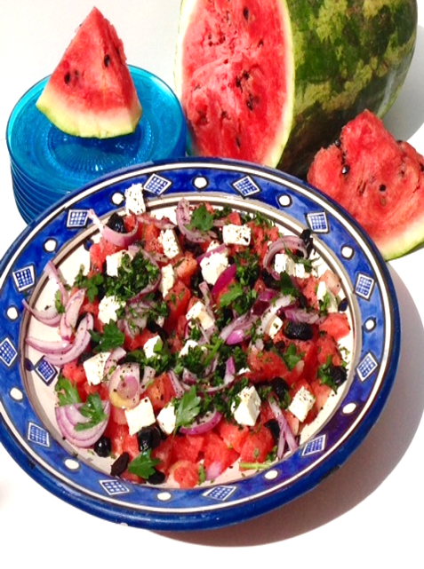 Salade pastèque et feta