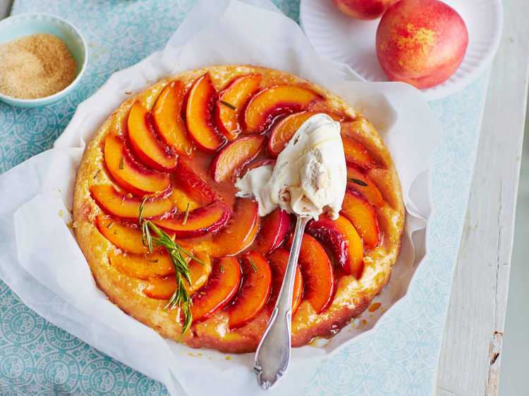 Tarte aux pêches